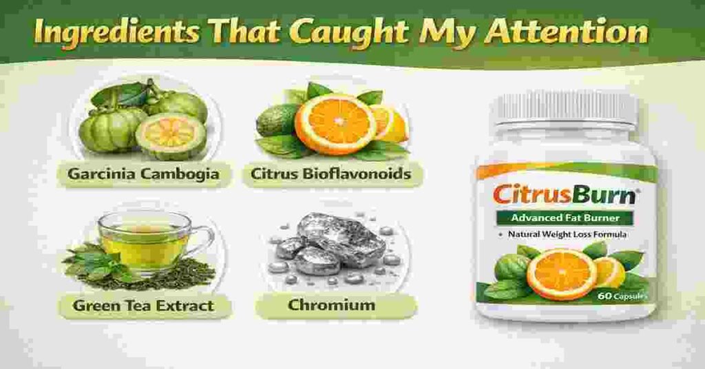 Key Ingredients in CitrusBurn
